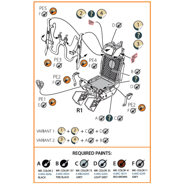 KM-1M Ejection seat for CP kits and other  1/72 ClearProp CPA72082