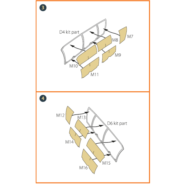 OV-10 A/D Bronko double-sided painting mask on "yellow kabuki paper" for ICM kits 1/72 ClearProp CPA72083