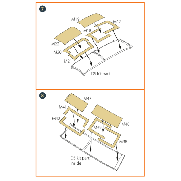 OV-10 A/D Bronko double-sided painting mask on "yellow kabuki paper" for ICM kits 1/72 ClearProp CPA72083