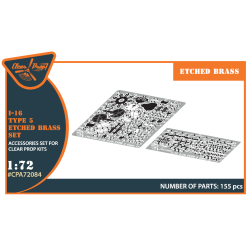 I-16 type 5 PE set (ClearProp) 1/72 ClearProp CPA72084