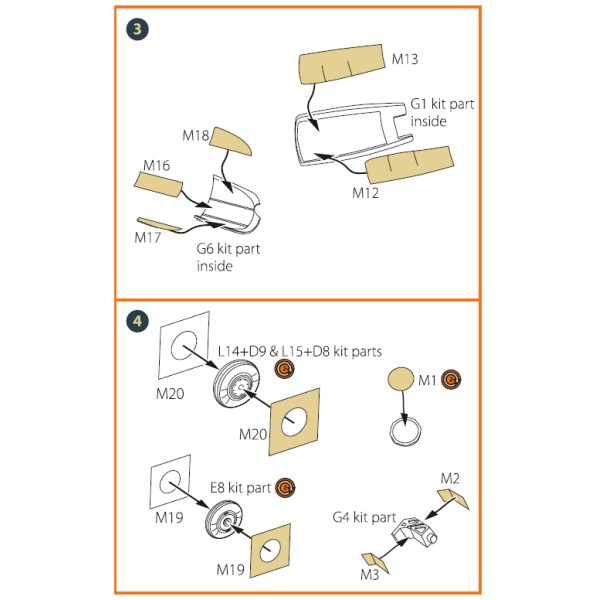 MiG-29 FULCRUM-A 9-12 late type double-sided painting mask on "yellow kabuki paper" for GWH kits 1/72 ClearProp CPA72088