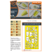 F-2A Fighter double-sided painting mask on "yellow kabuki paper" for Finemolds kits 1/72 ClearProp CPA72089