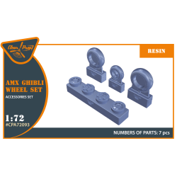 AMX Ghibli Wheel set (Resin) 1/72 ClearProp CPA72093