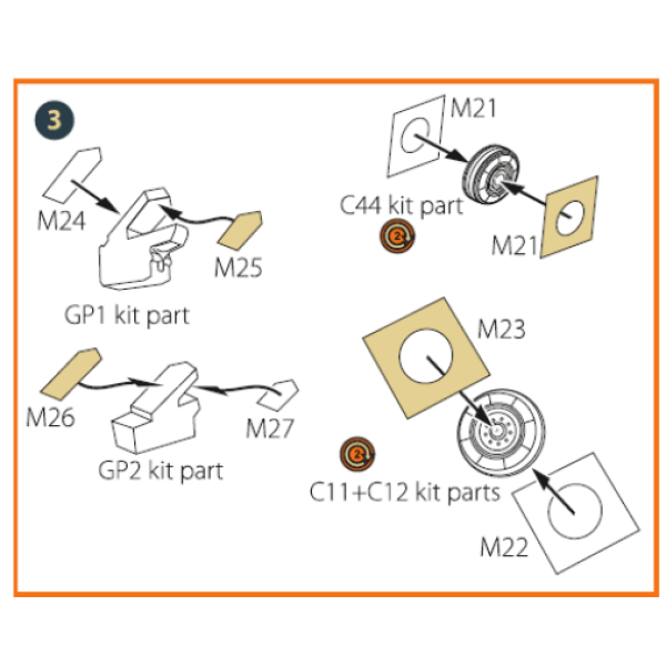Mirage-2000N double-sided  painting mask on "yellow kabuki paper" for Dream Model   kits  1/72 ClearProp CPA72095