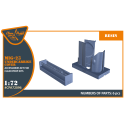 MiG-23 undercarriage covers (Resin) for CP kits 1/72 ClearProp CPA72096