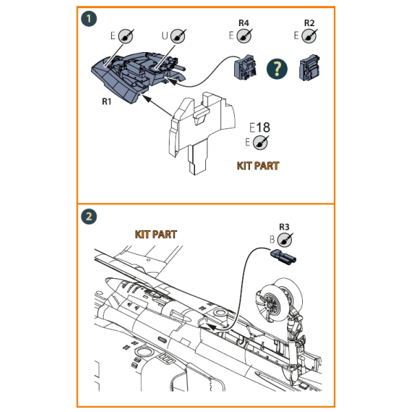 MiG-23  Instrument panel cover with gunsight (Resin) for CP kits 1/72 ClearProp CPA72098