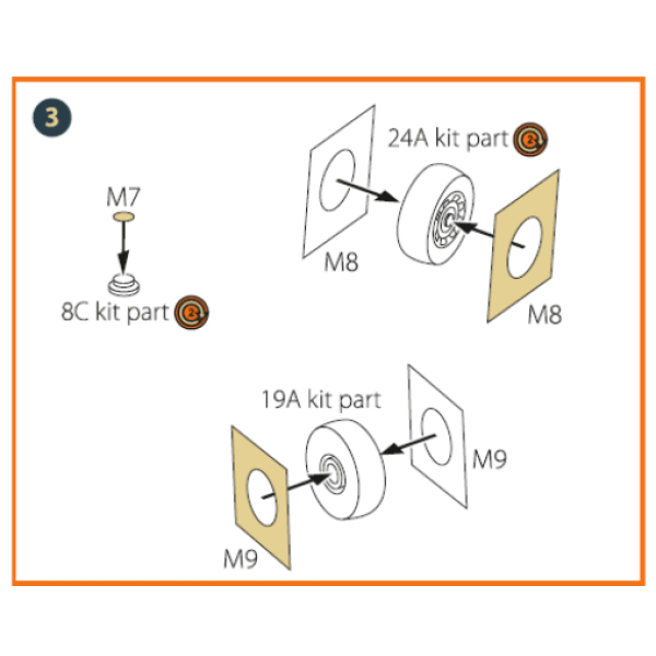 F-5E Tiger II   painting mask on "yellow kabuki paper" for Italeri  kits  1/72 ClearProp CPA72101