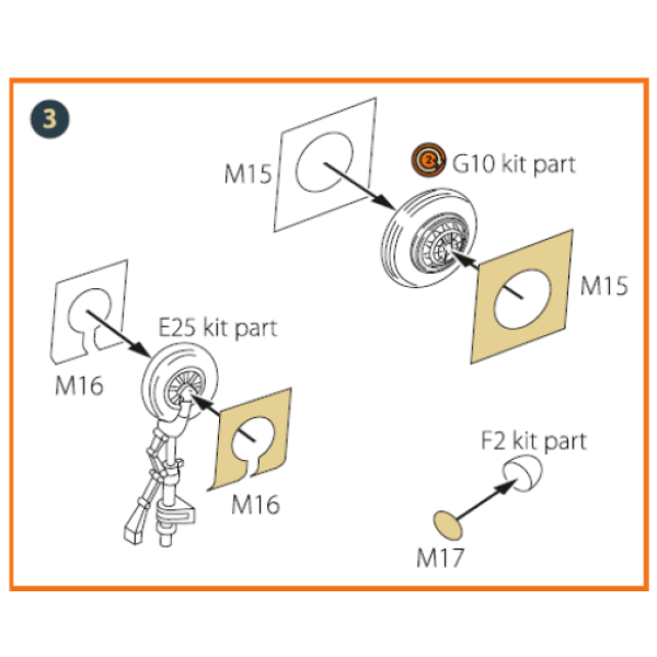 A-3B  painting mask on "yellow kabuki paper" for Hasegawa kits  1/72 ClearProp CPA72104