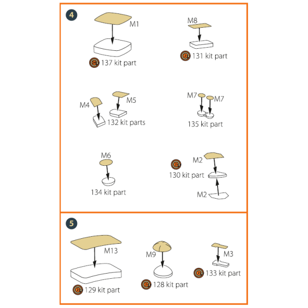EMB-145 (A-model)  kit painting mask "yellow kabuki paper" 1/72 ClearProp CPA72114