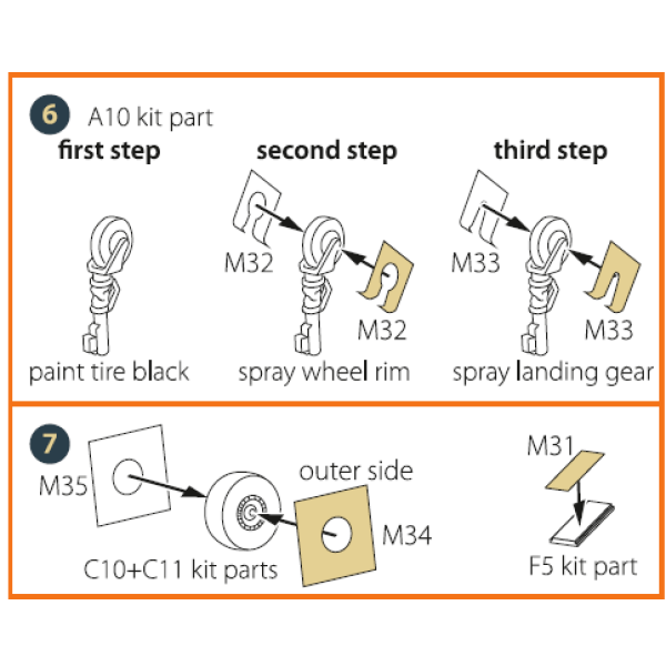 Me-410 B-1/U2/U4/R4 (Finemolds)  kit painting mask "yellow kabuki paper" 1/72 ClearProp CPA72115