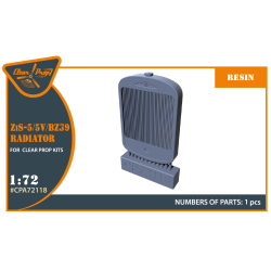 ZiS-5/5V/BZ39 Radiator for CP kits (Resin) 1/72 ClearProp CPA72118