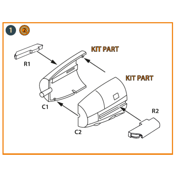 Вихлопна Me-410 B-1/U2/U4/R4  для комплекту (Finemolds) 1/72 ClearProp CPA72119