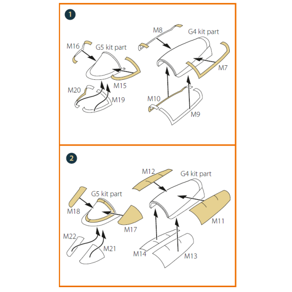 Chinese J-10B  double-sided  painting mask on "yellow kabuki paper" for  Trumpeter 1/72 ClearProp CPA72132