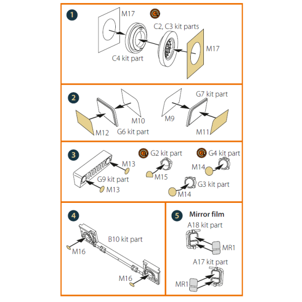 M1114 Up-armored HMMWV Frag 5 W/GPK Turren  painting mask  (T-Model) 1/72 ClearProp CPA72145