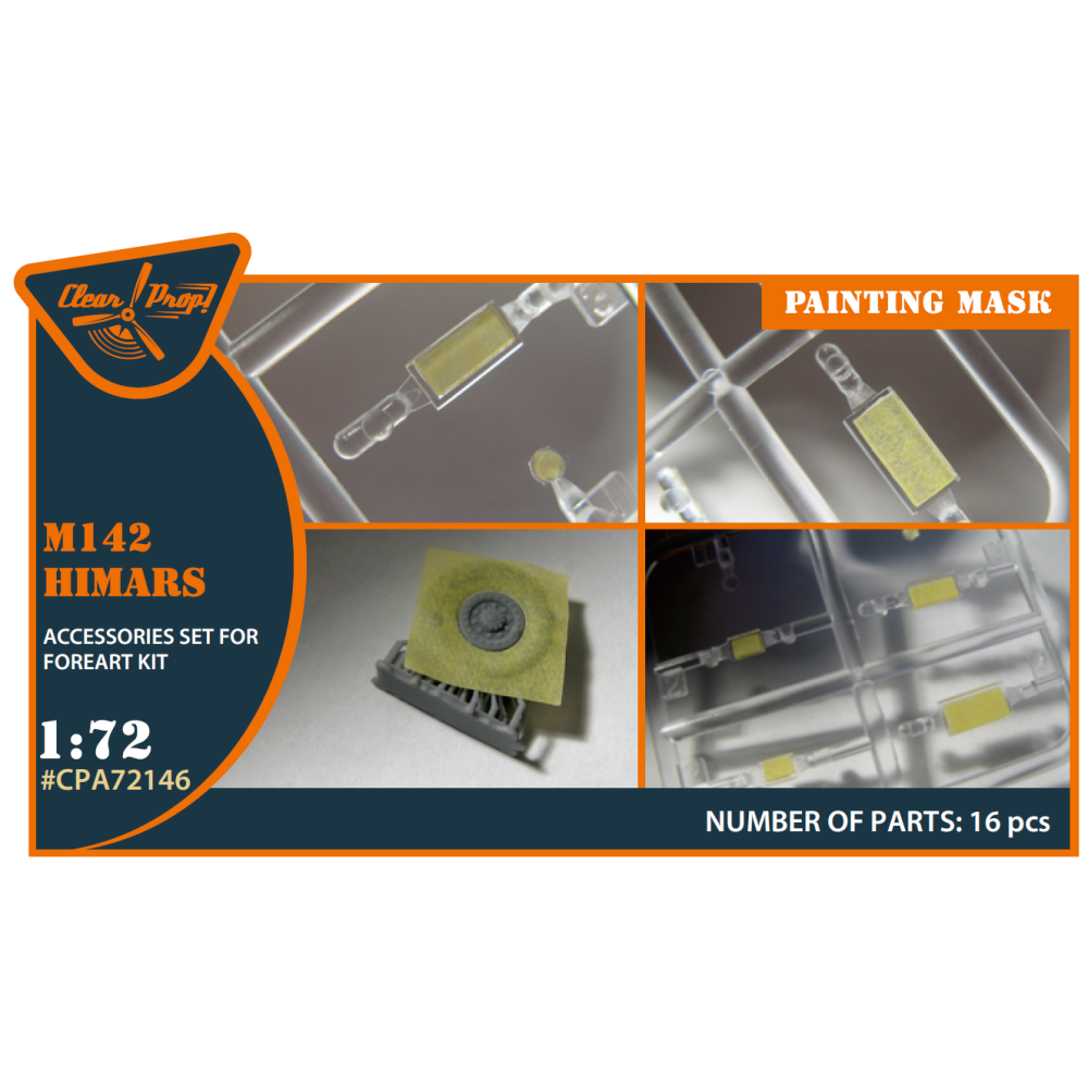 Painting mask M142 Himars for Foreart kit 1/72 ClearProp CPA72146