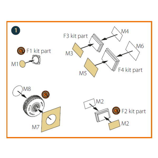 Painting mask M142 Himars for Foreart kit 1/72 ClearProp CPA72146