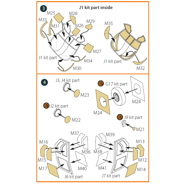 Chinook HC.1  double-sided  painting mask on "yellow kabuki paper" for  Airfix 1/72 ClearProp CPA72153