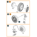 F-86A wheel set type 2 for CP (Resin) 1/72 ClearProp CPA72164
