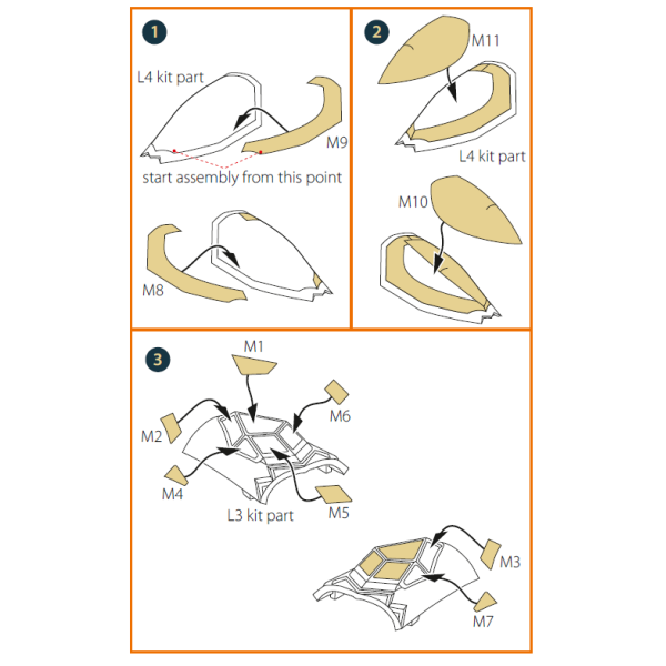 F-35B painting mask (Tamiya)  1/72 ClearProp CPA72179