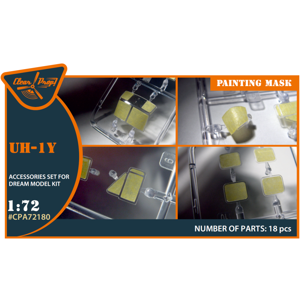 Painting mask UH-1Y for Dream Model kit 1/72 ClearProp CPA72180