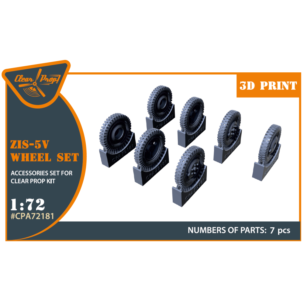 ZiS-5V  wheel set (Resin) 1/72 ClearProp CPA72181
