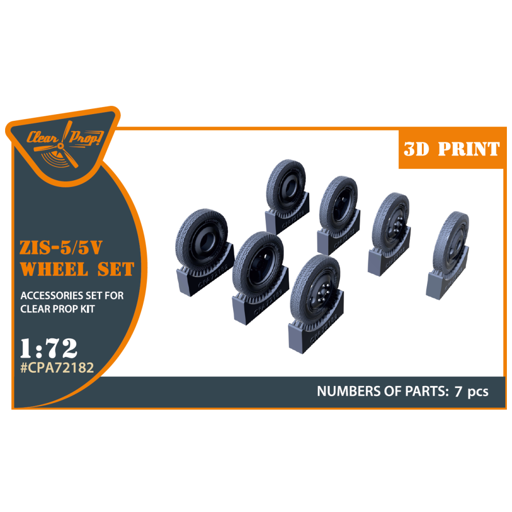 ZiS-5/5V  wheel set (Resin) 1/72 ClearProp CPA72182