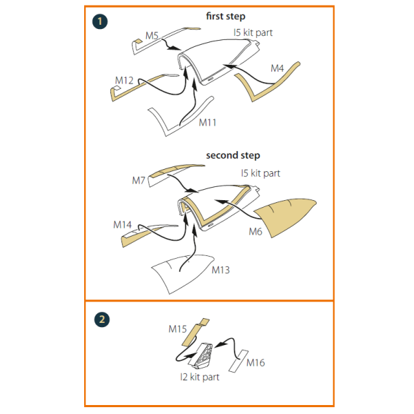A-10 A/C double-sided painting mask on "yellow kabuki paper" for GWH kit  1/72 ClearProp CPA72200