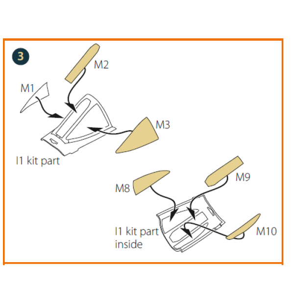 A-10 A/C double-sided painting mask on "yellow kabuki paper" for GWH kit  1/72 ClearProp CPA72200