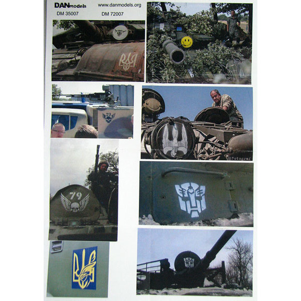 Signs on the military vehicles of Ukraine ATO 2014-15  1/35 DANmodels 35007