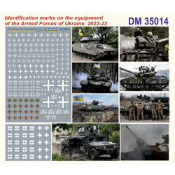Decal Identification marks on the equlpmemt of the Armed Forces of Ukraine.  1/35 DANmodels 35014