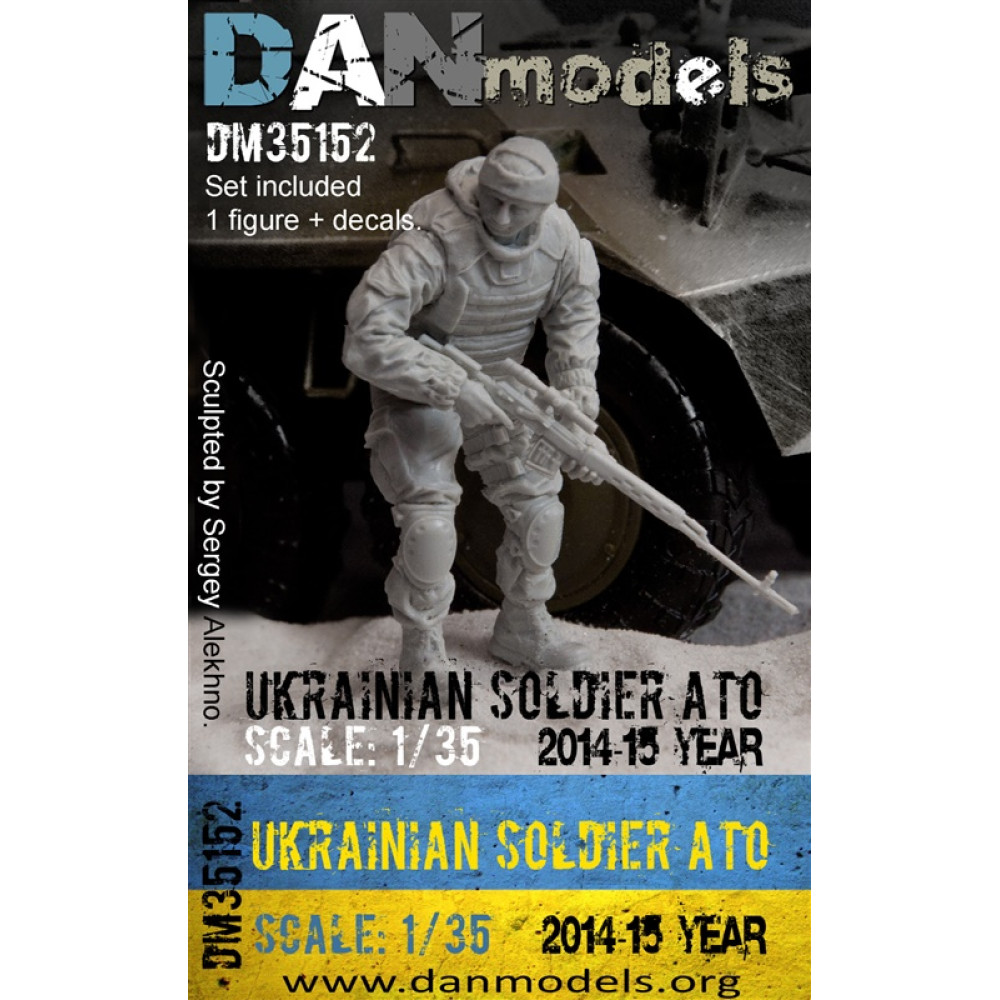 Ukrainian soldier 2014-2015. Ukraine. ATO, set #3 (resin) 1 soldiers & decal  1/35 DANmodels  35152