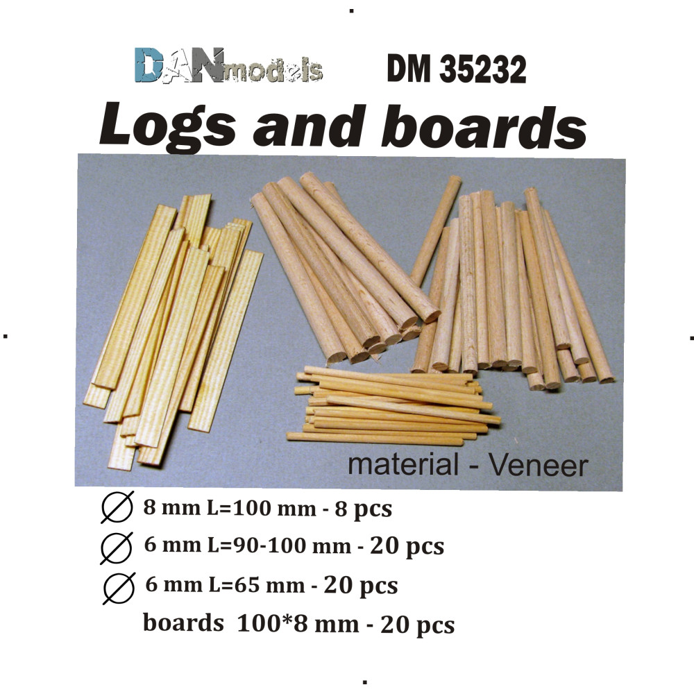 Logs and boards 1/35 DANmodels  35232