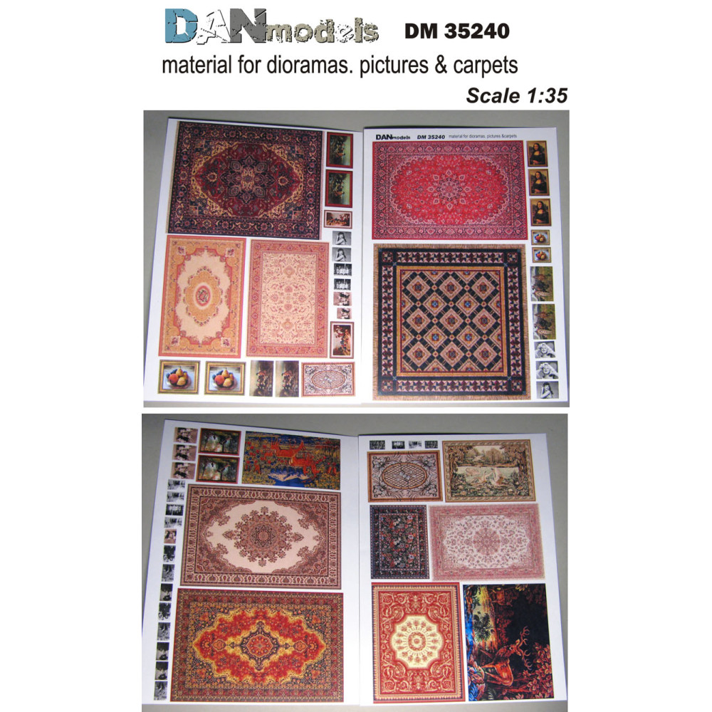 Material for dioramas. pictures & carpets 1/35 DANmodels  35240