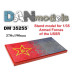 Підставка для моделі (тема ВС СРСР - БТТ - підкладка фото бетонка + прапор СА) розміри 190мм * 370мм 1/35 DANmodels 35255