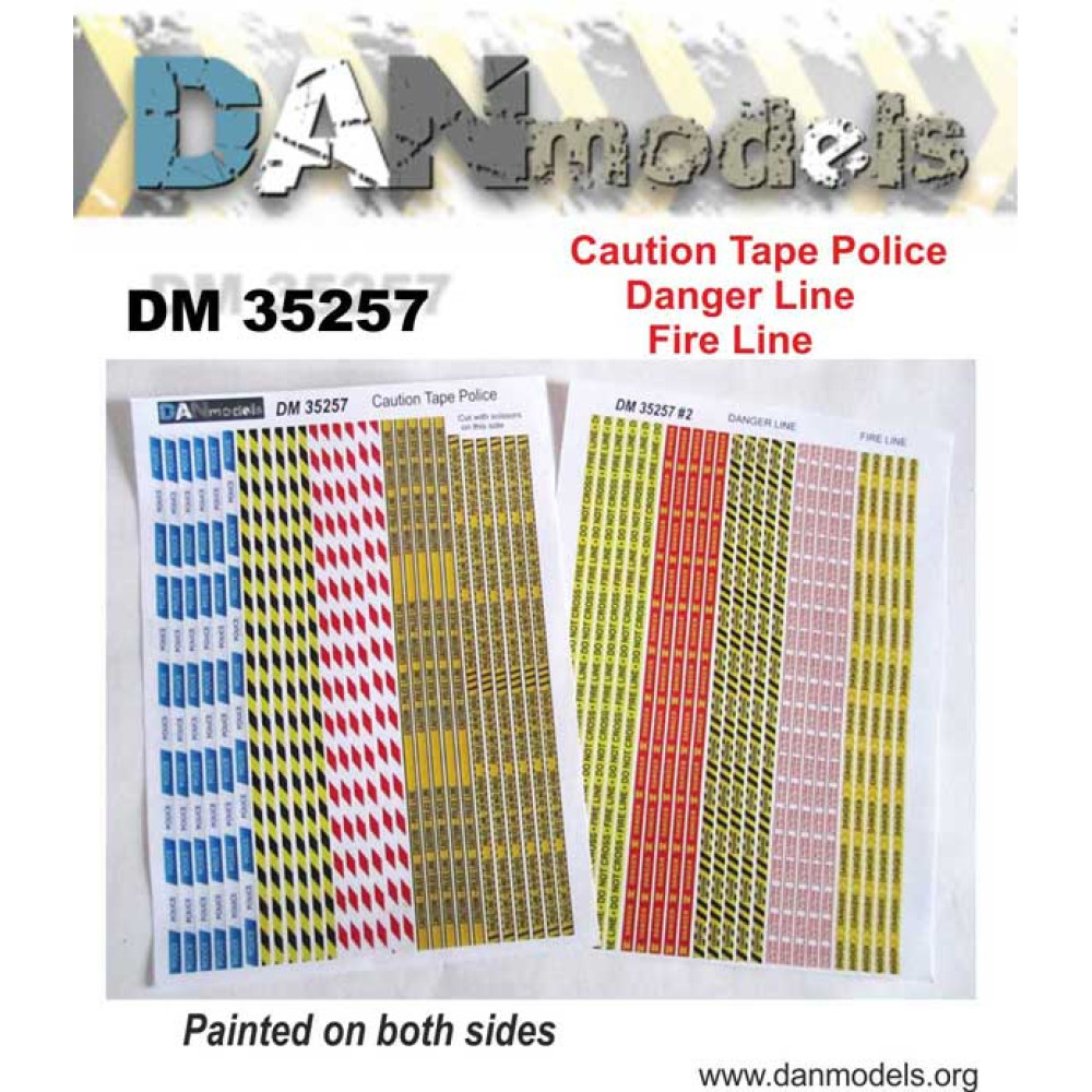Caution tape police. Danger line. Fire line 1/35 DANmodels  35257