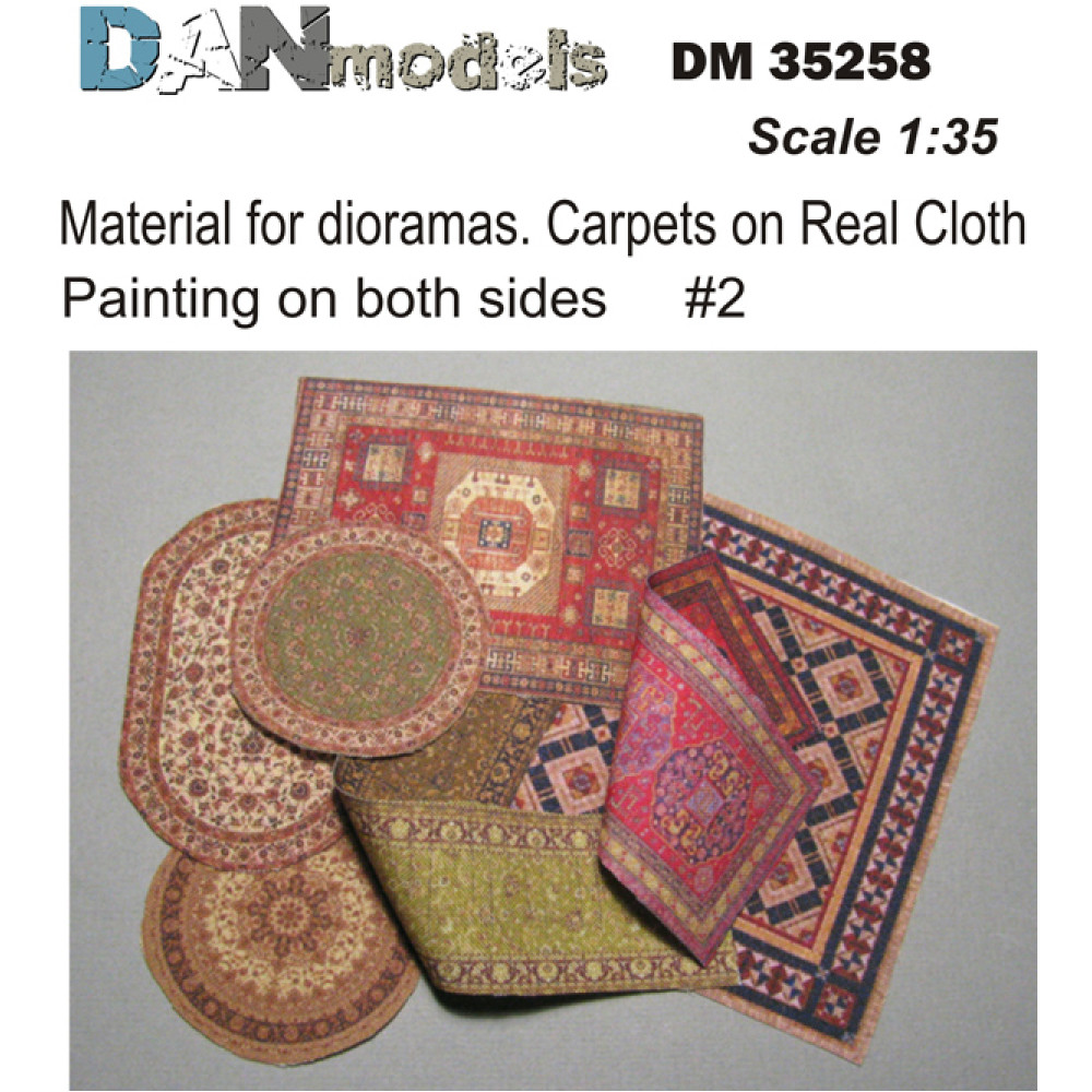  Material for dioramas. Carpets on Real Cloth. Painting on both sides #2 1/35 DANmodels  35258