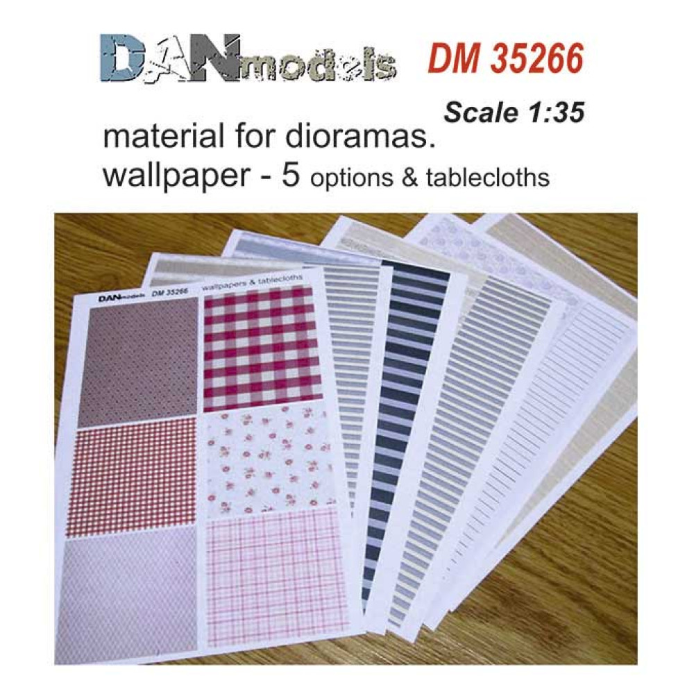 Material for dioramas. wallpapers and tablecloths ( printing on paper ) 1/35 DANmodels  35266