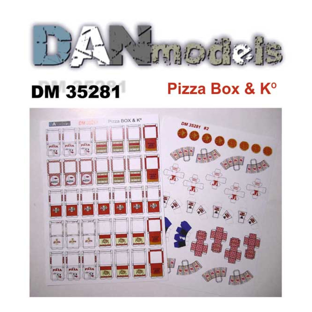 Pizza box & K*. 1/35 DANmodels  35281