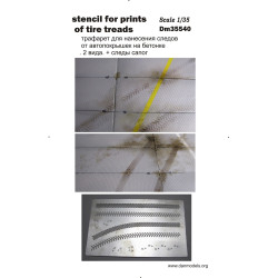  Stensil for prints of tire treads 1/35 DANmodels  35540