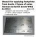 Stencil for applying footprints from boots. 2 types of soles — German & Soviet boots WW2 1/35 DANmodels  35544