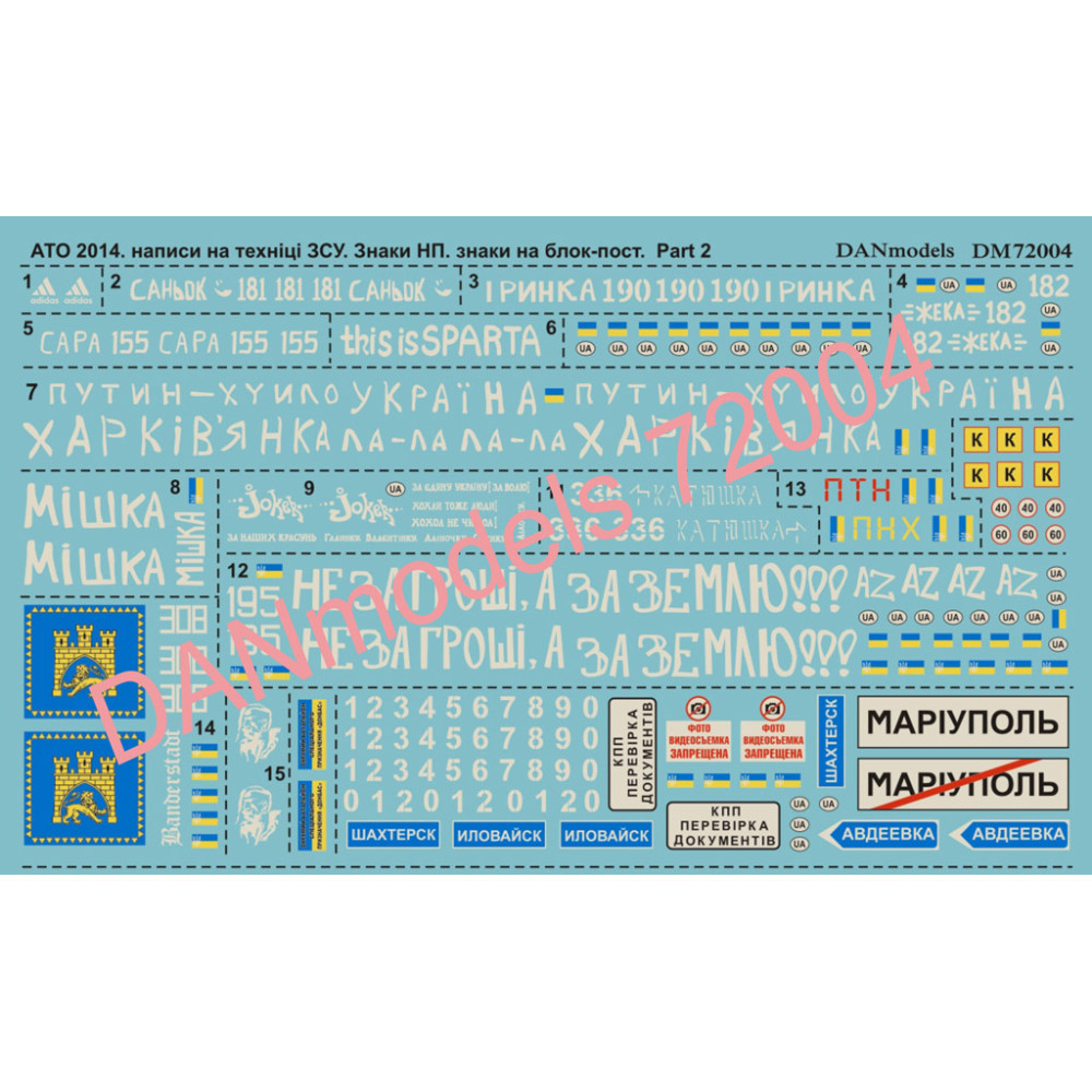 ATO(anti-terroristic operation), East Ukraine 2014. Part 2  1/72 DANmodels 72004
