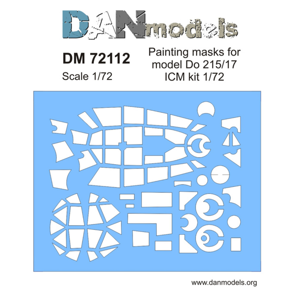 Painting masks for model Do-215/17 ICM kit  1/72 DANmodels  72112