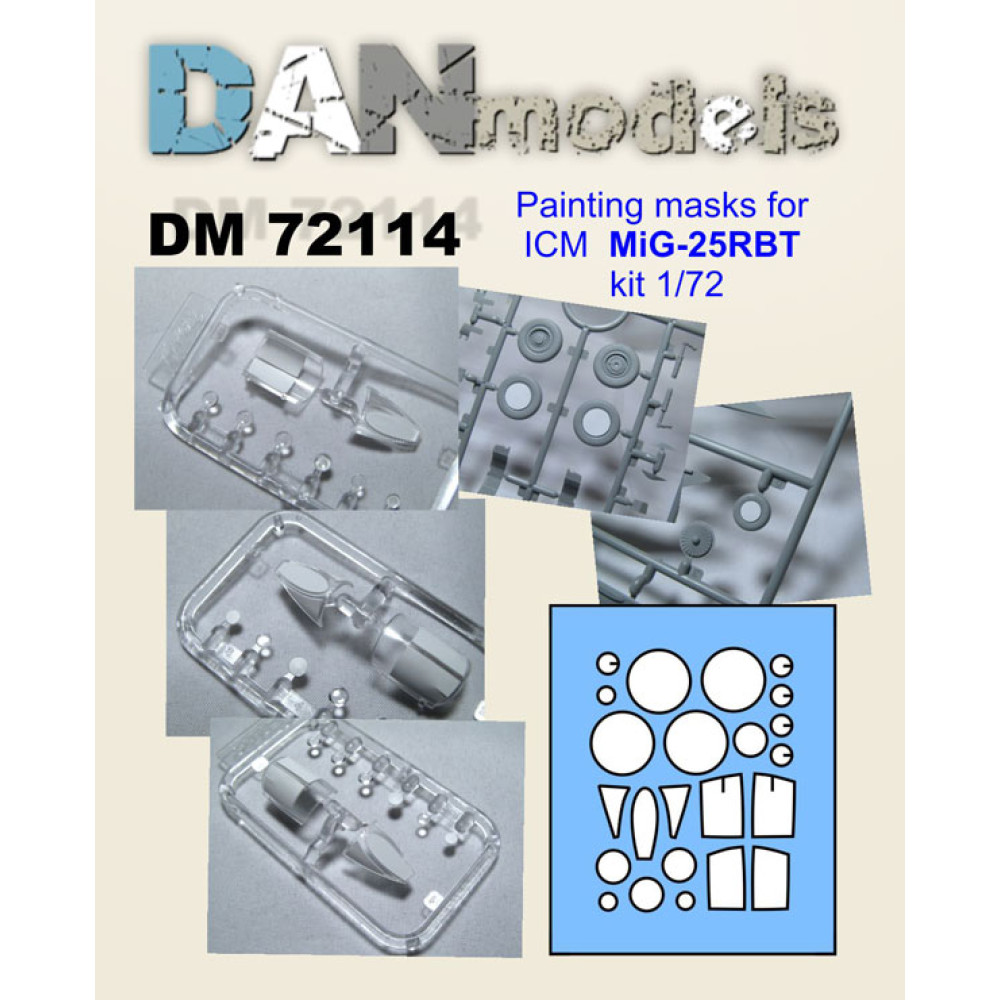 Painting masks for ICM MiG’25RBT kit  (1/72) 1/72 DANmodels  72114