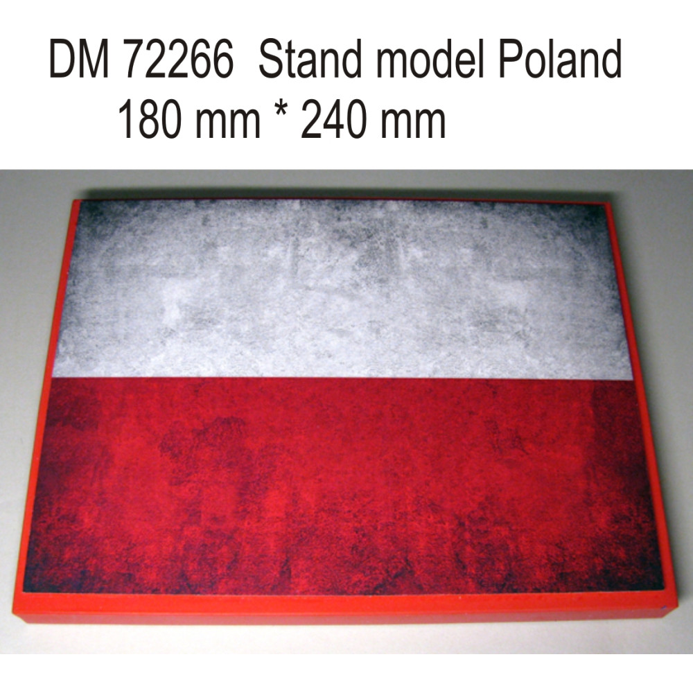 Stand model for 1/72 , 1/48 Poland theme, 240x180mm  1/72 , 1/48 DANmodels  72266