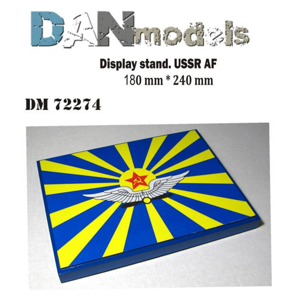 Display Stand, USSR AF 180x240mm  1/72 DANmodels  72274