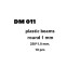 Plastic Beams 1mm 10 pcs  DANmodels DM011