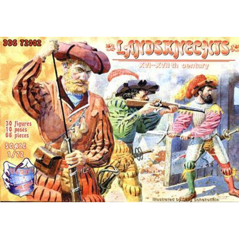 Landsknechts (Sword/Arquebus) 1/72 DDS 72002
