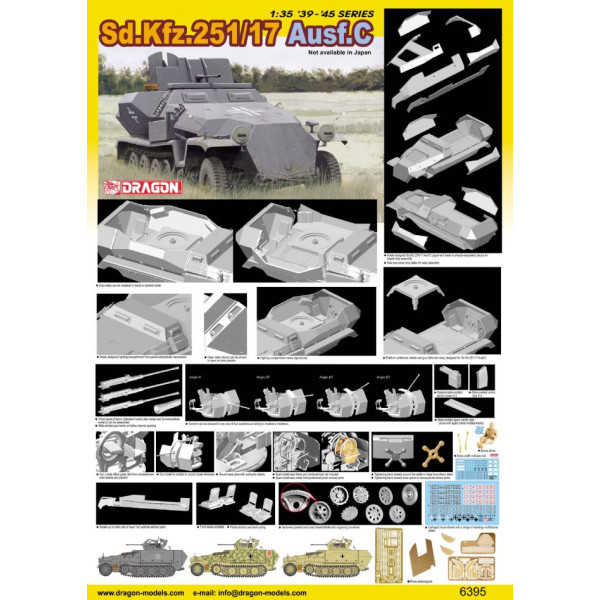 Бронеавтомобіль Sd.Kfz.251 / 17 Ausf.C 1/35 Dragon Models 6395