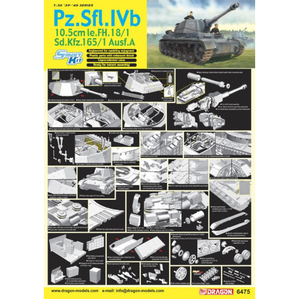 Танк  Pz.Sfl.IVb 10.5cm le.FH. 18/1  1/35 Dragon Models 6475