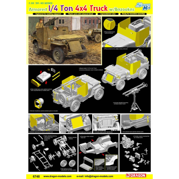 Американський бронеавтомобіль Willys MB 1/35 Dragon Models 6748
